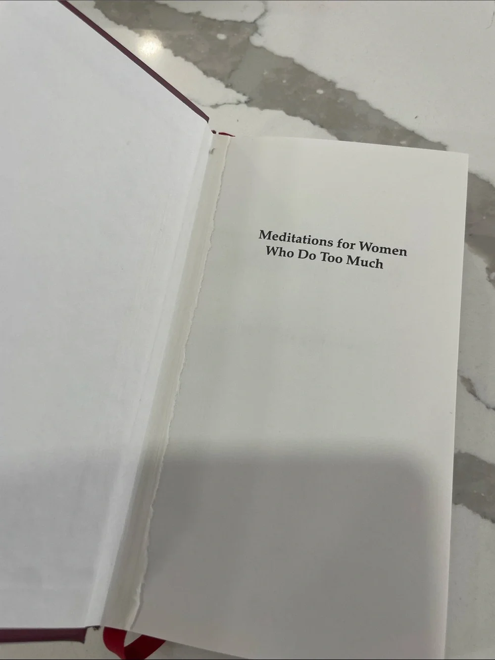 Hallmark Burgundy & Gold Hardcover Devotional Book